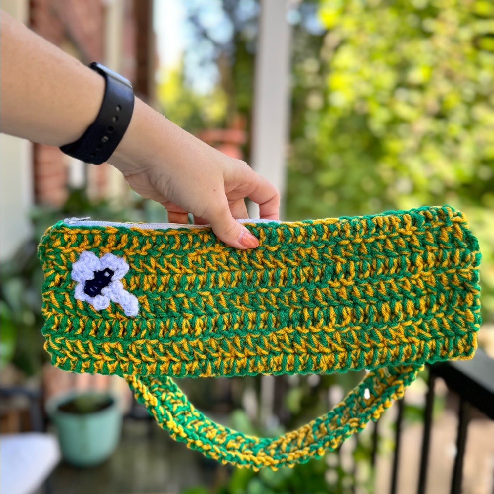Notre Dame Homemade Crochet Crossbody Bag